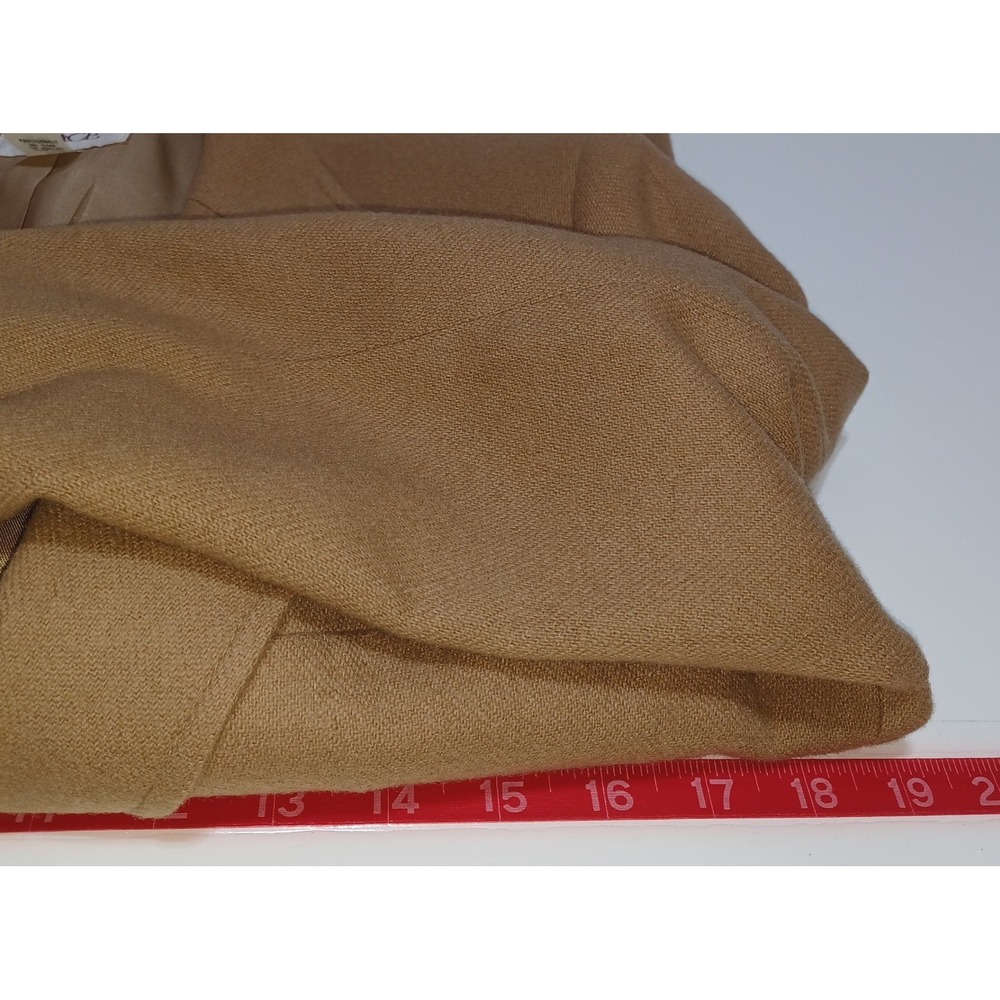 VTG Bretton Place Blazer Womens 8 Camel 100% Wool USA Academia Preppy Classic - Picture 10 of 12